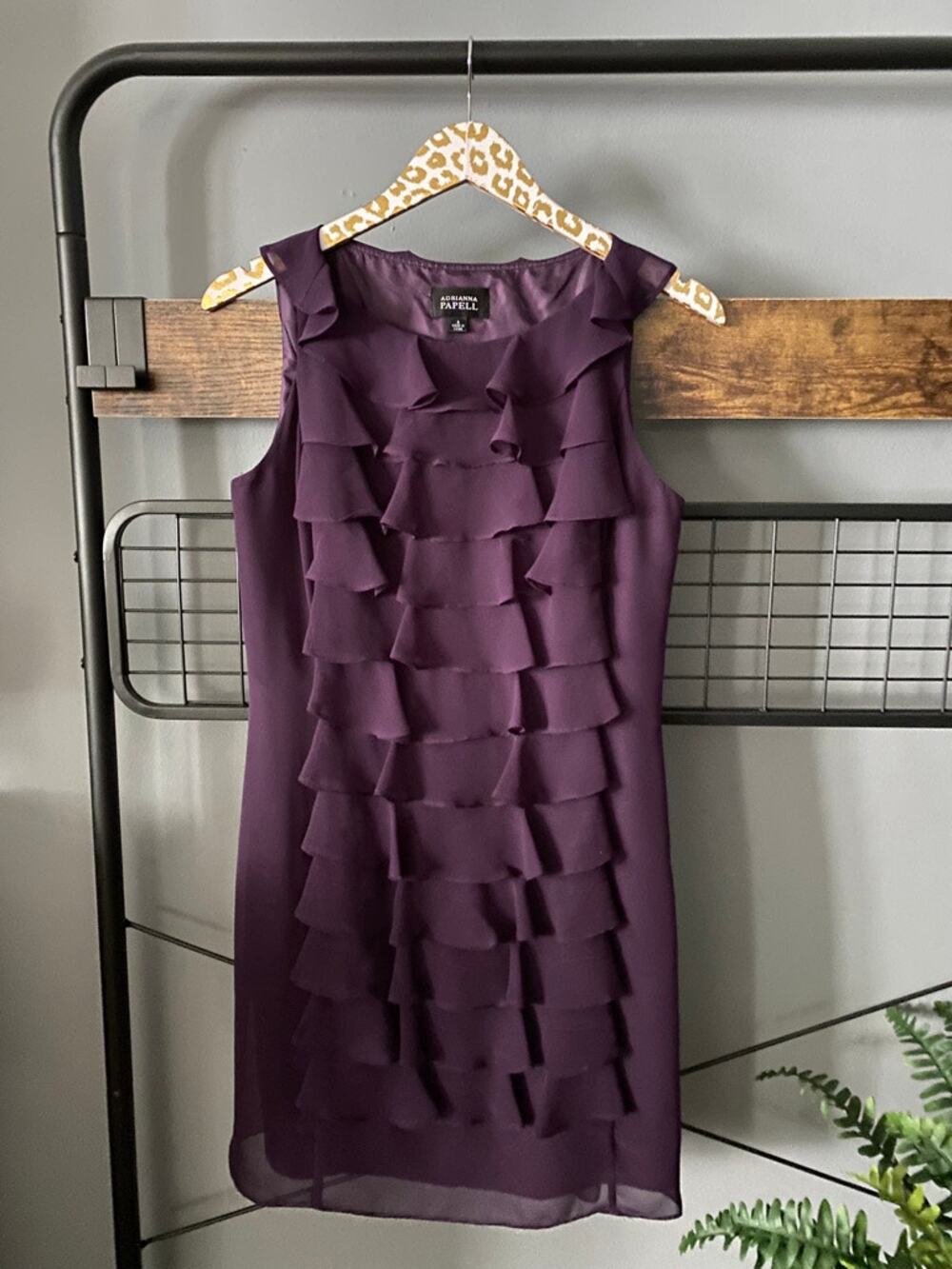 Adrianna Papell Purple Cocktail Dress | Size 8